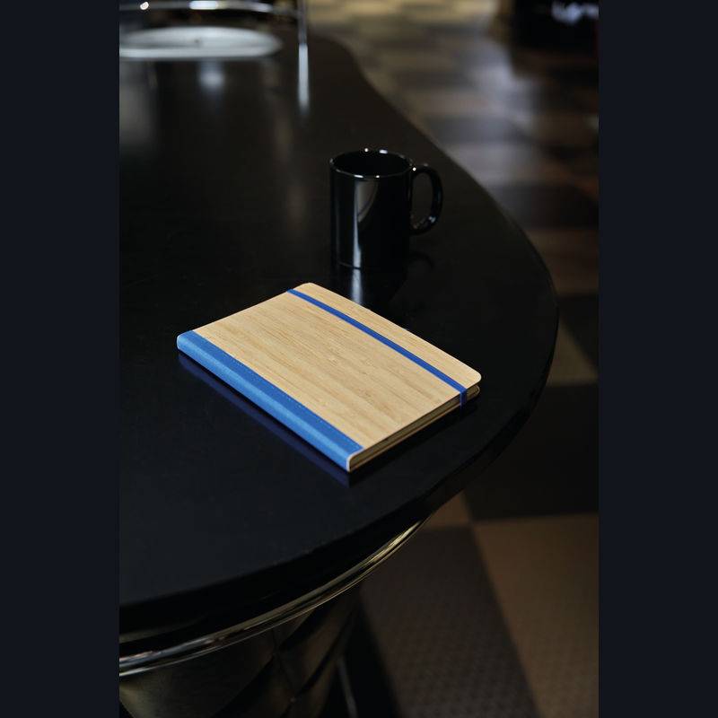 Bambusový zápisník, modrá Bambusový zápisník, modrá