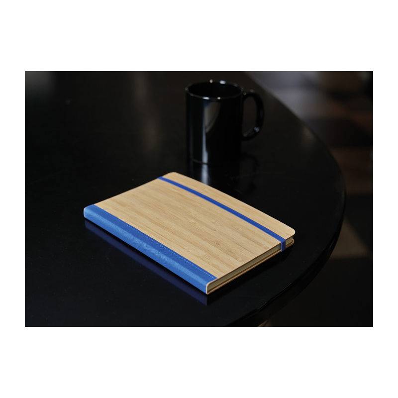 Bambusový zápisník, modrá Bambusový zápisník, modrá