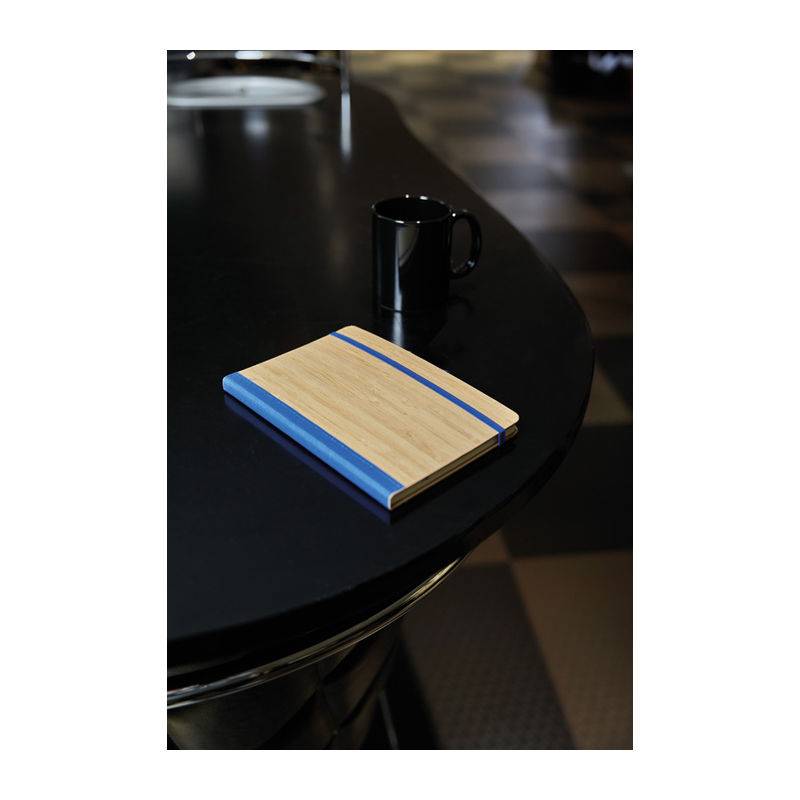 Bambusový zápisník, modrá Bambusový zápisník, modrá