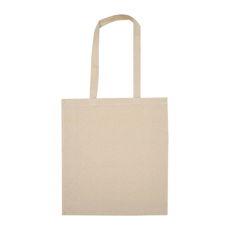 Taška z organickej bavlny (GOTS) so spodným dnom, hnedá béžová Taška z organickej bavlny (GOTS) so spodným dnom, hnedá béžová