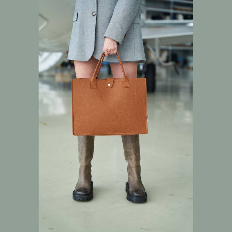 Plstěná taška RPET, hnědá Plstěná taška RPET, hnědá