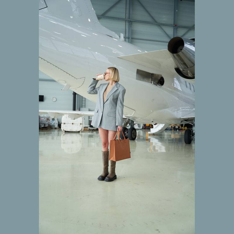 Plstěná taška RPET, hnědá Plstěná taška RPET, hnědá