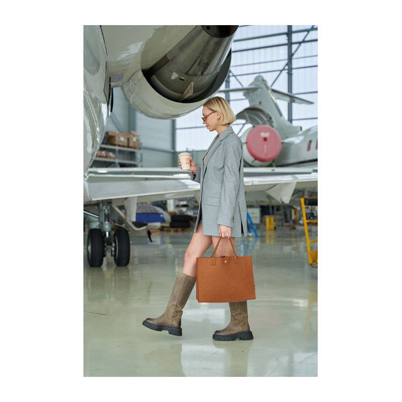 Plstěná taška RPET, hnědá Plstěná taška RPET, hnědá