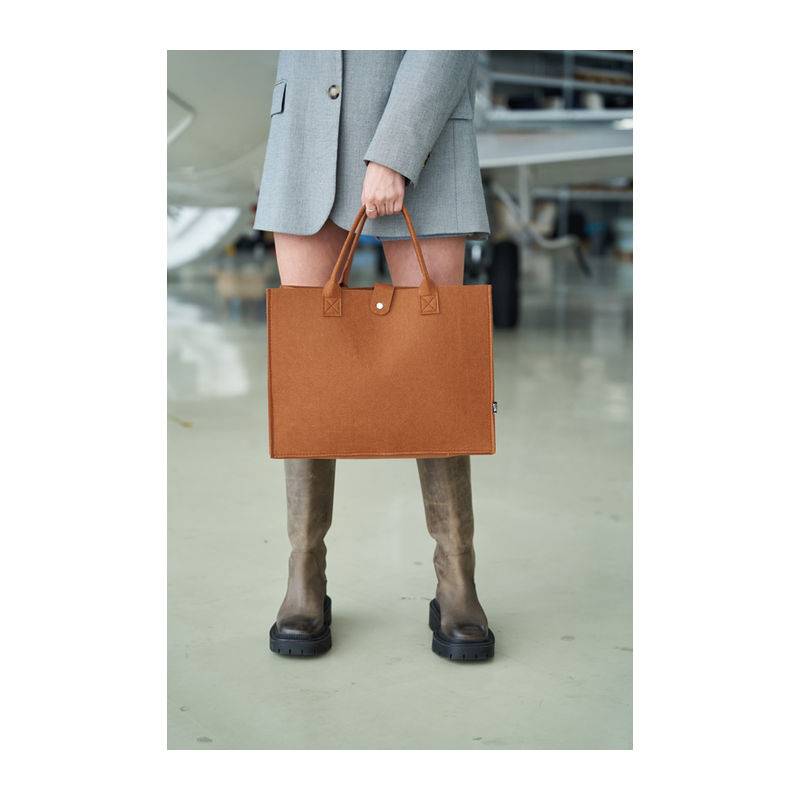 Plstěná taška RPET, hnědá Plstěná taška RPET, hnědá