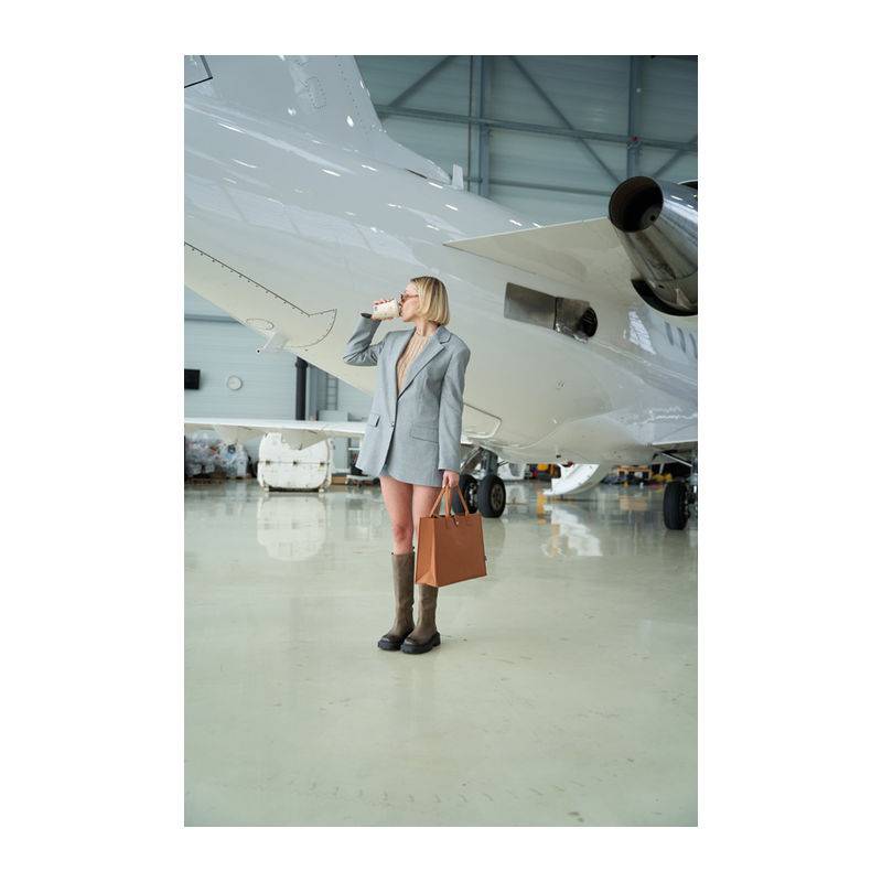 Plstěná taška RPET, hnědá Plstěná taška RPET, hnědá