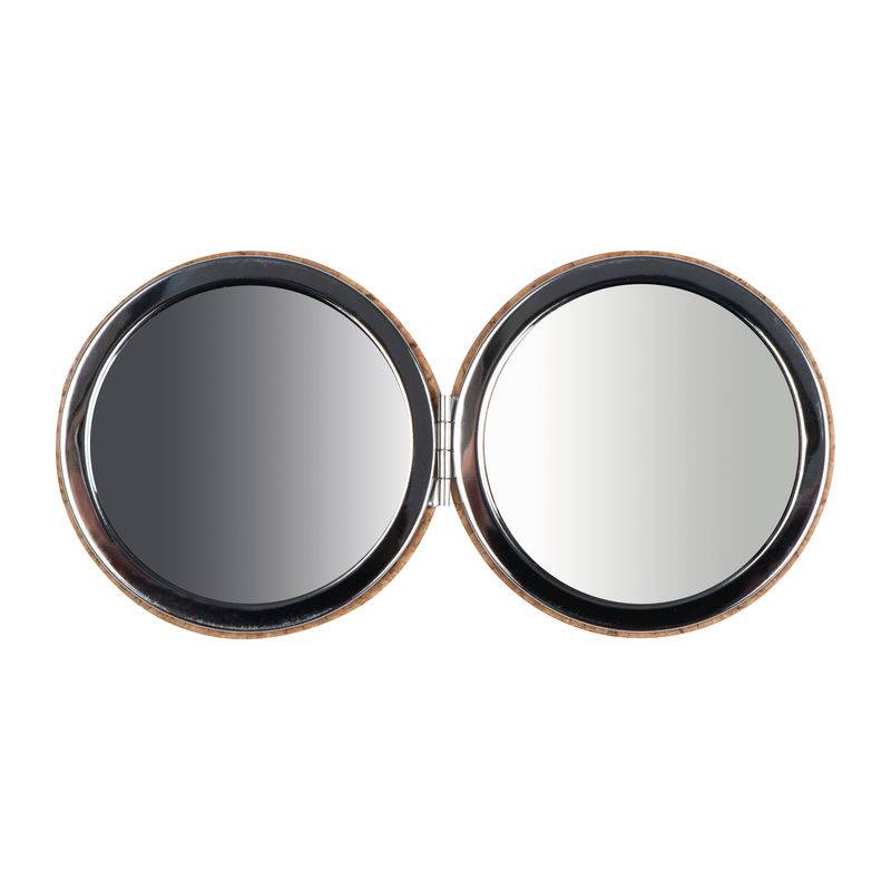 Korkové vreckové zrkadlo, hnedá béžová Korkové vreckové zrkadlo, hnedá béžová