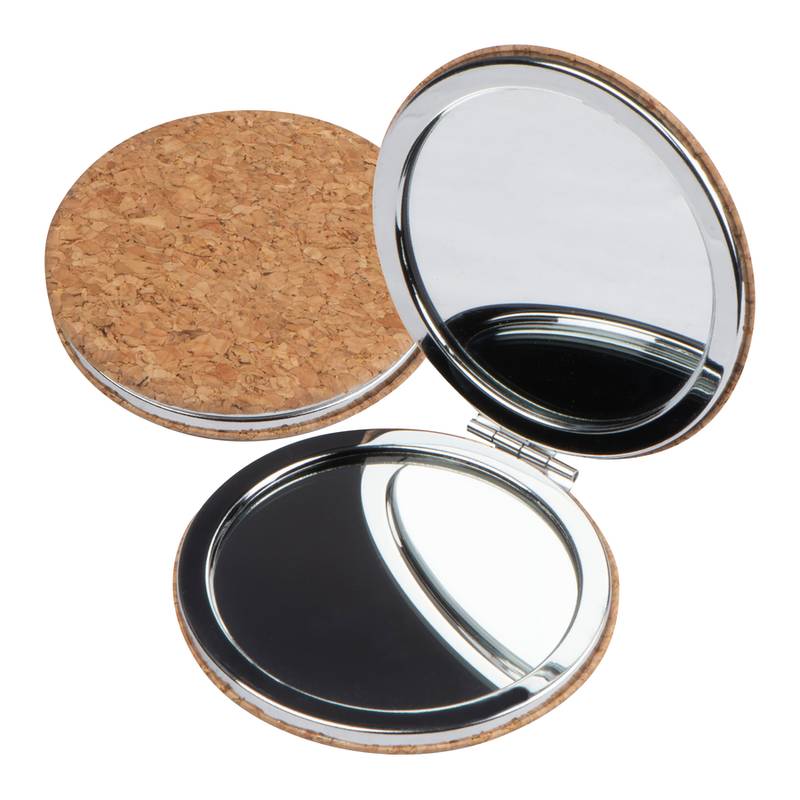 Korkové vreckové zrkadlo, hnedá béžová Korkové vreckové zrkadlo, hnedá béžová