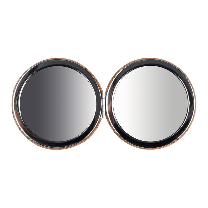 Korkové vreckové zrkadlo, hnedá béžová Korkové vreckové zrkadlo, hnedá béžová