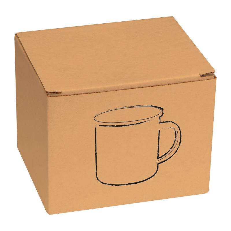 Smaltovaný retro hrnek, bílá Smaltovaný retro hrnek, bílá