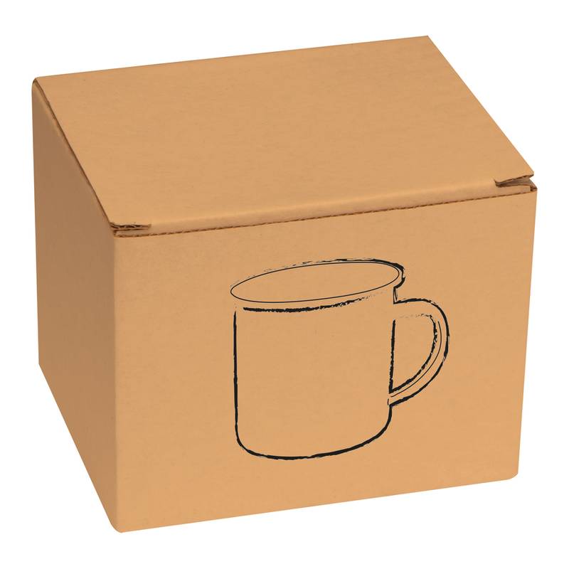 Smaltovaný retro hrnek, bílá Smaltovaný retro hrnek, bílá