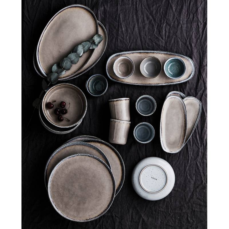 Talíř 20 cm, sada 2 ks VINGA Nomimono, bílá Talíř 20 cm, sada 2 ks VINGA Nomimono, bílá