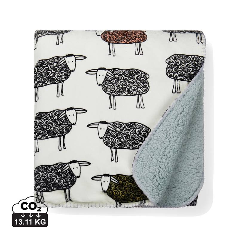 Pléd VINGA Sheep RPET, biela Pléd VINGA Sheep RPET, biela