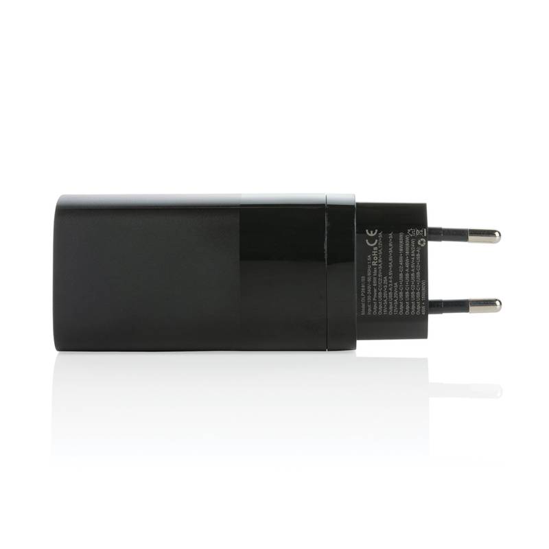 Philips 65W ultra rýchla PD 3-portová USB stenová nabíjačka, čierna Philips 65W ultra rýchla PD 3-portová USB stenová nabíjačka, čierna