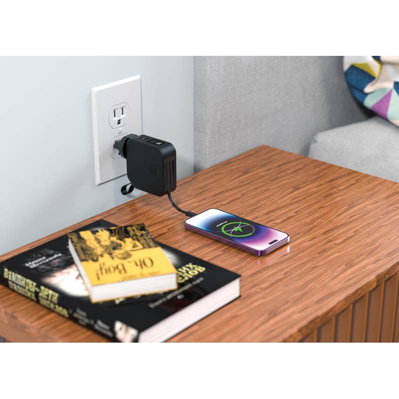 Nabíjačka Urban Vitamin Saratoga 5 in 1, čierna Nabíjačka Urban Vitamin Saratoga 5 in 1, čierna