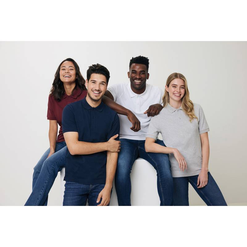 Polo tričko Iqoniq Yosemite z recykl. bavlny, 4XL, čierna Polo tričko Iqoniq Yosemite z recykl. bavlny, 4XL, čierna