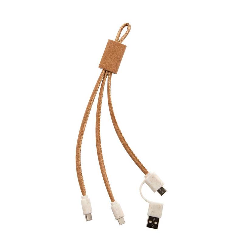 Koruku USB nabíjecí kabel, hnědá přírodní Koruku USB nabíjecí kabel, hnědá přírodní