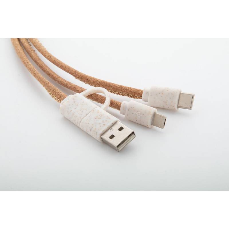 Koruku USB nabíjecí kabel, hnědá přírodní Koruku USB nabíjecí kabel, hnědá přírodní