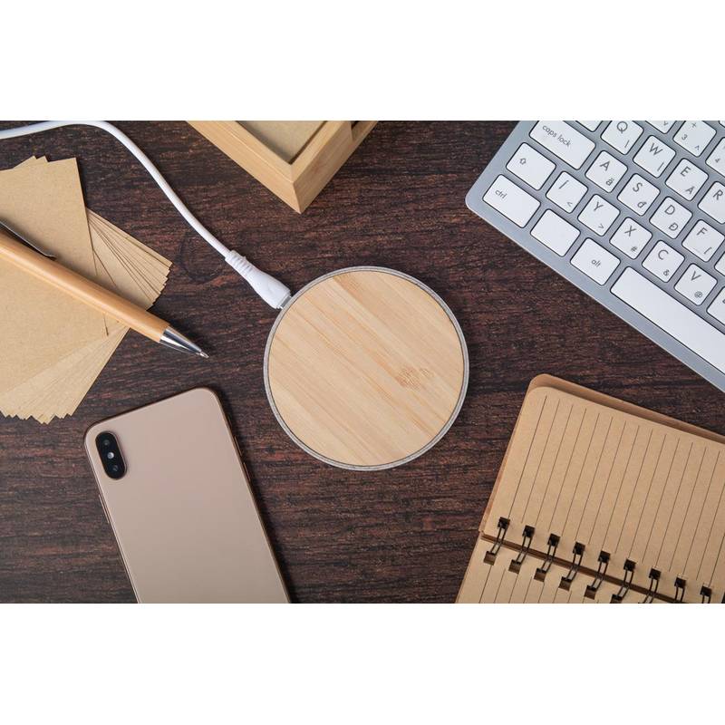 WheaCharge bezdrátová nabíječka, hnědá přírodní WheaCharge bezdrátová nabíječka, hnědá přírodní