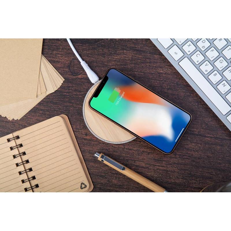 WheaCharge bezdrátová nabíječka, hnědá přírodní WheaCharge bezdrátová nabíječka, hnědá přírodní