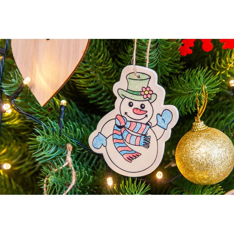 Sormela vianočné ozdoby na vyfarbenie, hnedá prírodná Sormela vianočné ozdoby na vyfarbenie, hnedá prírodná