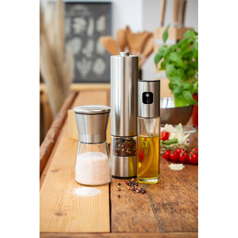 Malabar mlýnek na sůl a pepř, šedá stříbrná Malabar mlýnek na sůl a pepř, šedá stříbrná