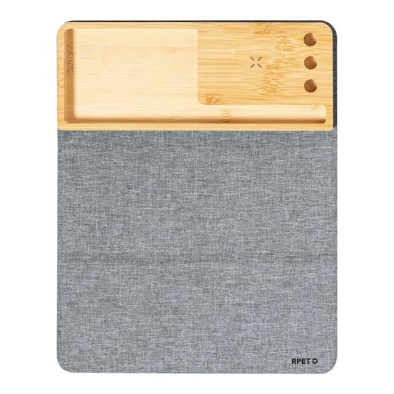 Hossian podložka pod myš s bezdrátovou nabíječkou, šedá tmavá Hossian podložka pod myš s bezdrátovou nabíječkou, šedá tmavá