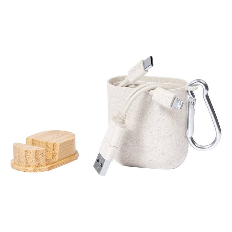 Brayce USB nabíjecí kabel, hnědá přírodní Brayce USB nabíjecí kabel, hnědá přírodní