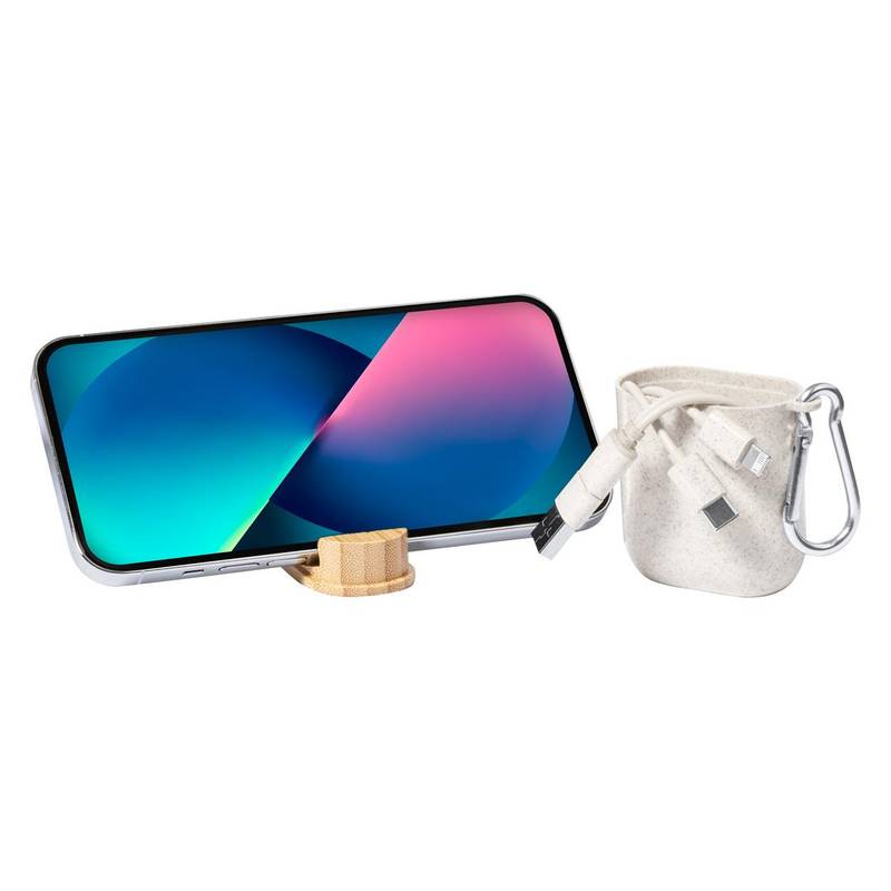 Brayce USB nabíjecí kabel, hnědá přírodní Brayce USB nabíjecí kabel, hnědá přírodní