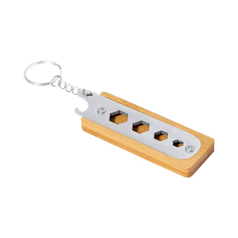 Balmy multifunkční přívěšek na klíče, hnědá přírodní Balmy multifunkční přívěšek na klíče, hnědá přírodní