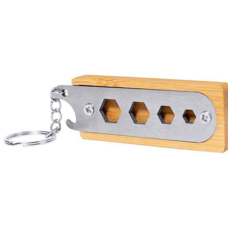 Balmy multifunkční přívěšek na klíče, hnědá přírodní Balmy multifunkční přívěšek na klíče, hnědá přírodní