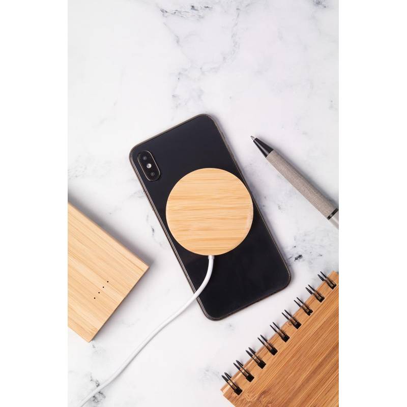 SeeMag magnetická bezdrátová nabíječka, hnědá přírodní SeeMag magnetická bezdrátová nabíječka, hnědá přírodní