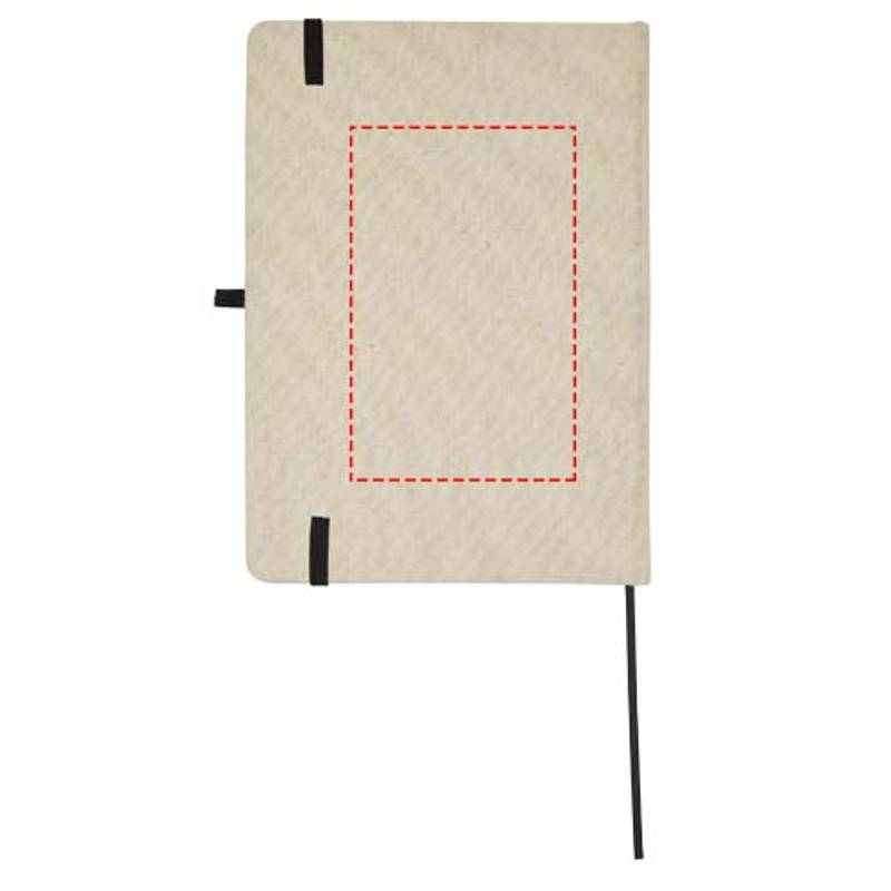 Tutico sešit s pevnou vazbou z organické bavlny, hnědá - černá Tutico sešit s pevnou vazbou z organické bavlny, hnědá - černá