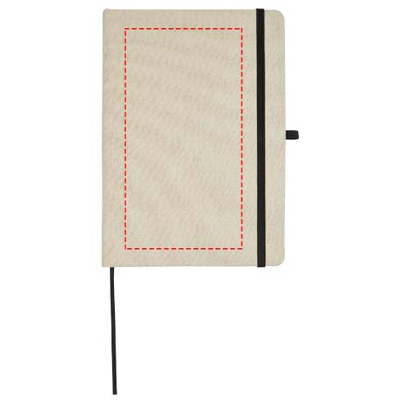 Tutico sešit s pevnou vazbou z organické bavlny, hnědá - černá Tutico sešit s pevnou vazbou z organické bavlny, hnědá - černá