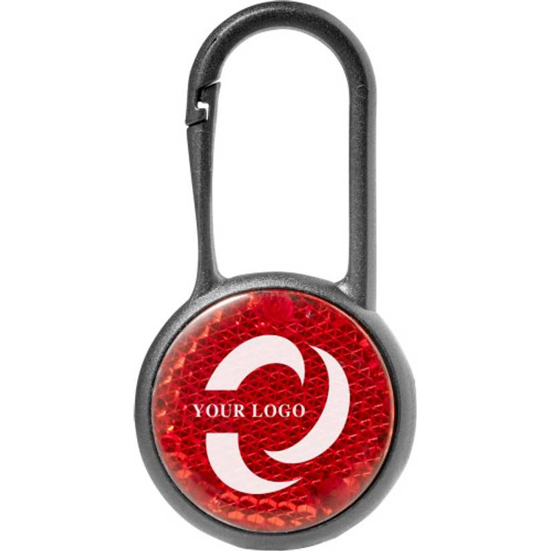 Červené svetielko s karabínou Červené svetielko s karabínou