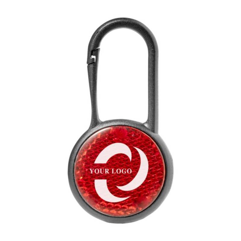 Červené svetielko s karabínou Červené svetielko s karabínou