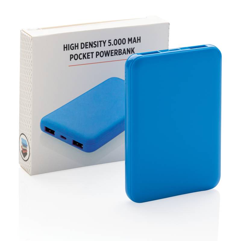 Vrecková powerbanka 5000 mAh, modrá Vrecková powerbanka 5000 mAh, modrá
