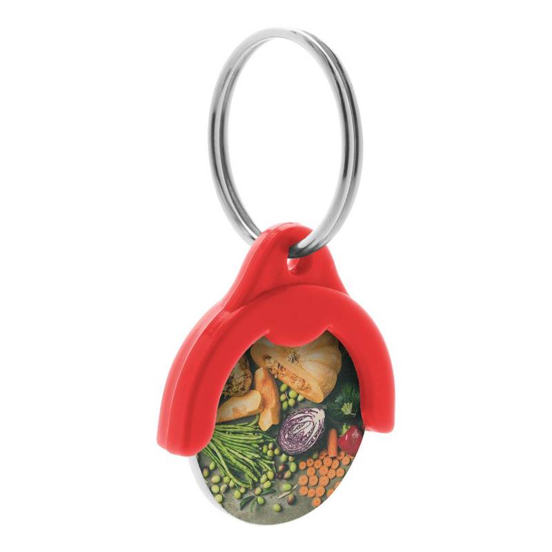 Token přívěšek na klíče s žetonem, červená Token přívěšek na klíče s žetonem, červená