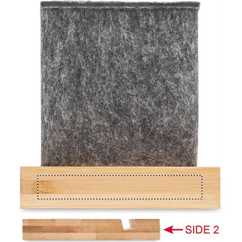 Stojánek na tužky a telefon, hnědá wood Stojánek na tužky a telefon, hnědá wood