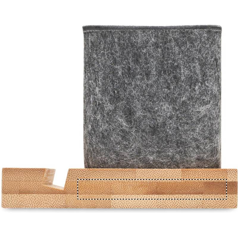 Stojánek na tužky a telefon, hnědá wood Stojánek na tužky a telefon, hnědá wood