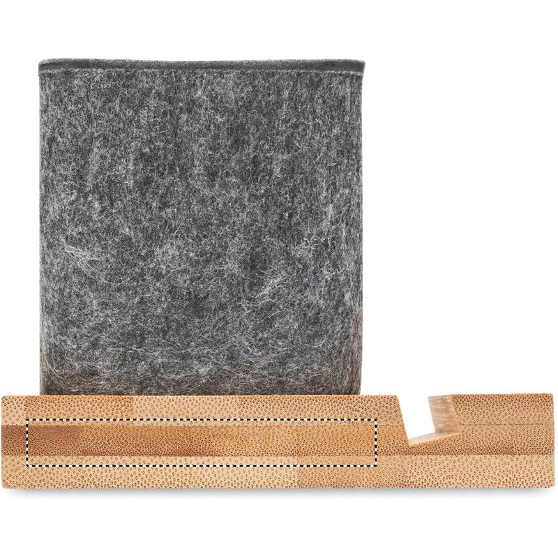 Stojánek na tužky a telefon, hnědá wood Stojánek na tužky a telefon, hnědá wood