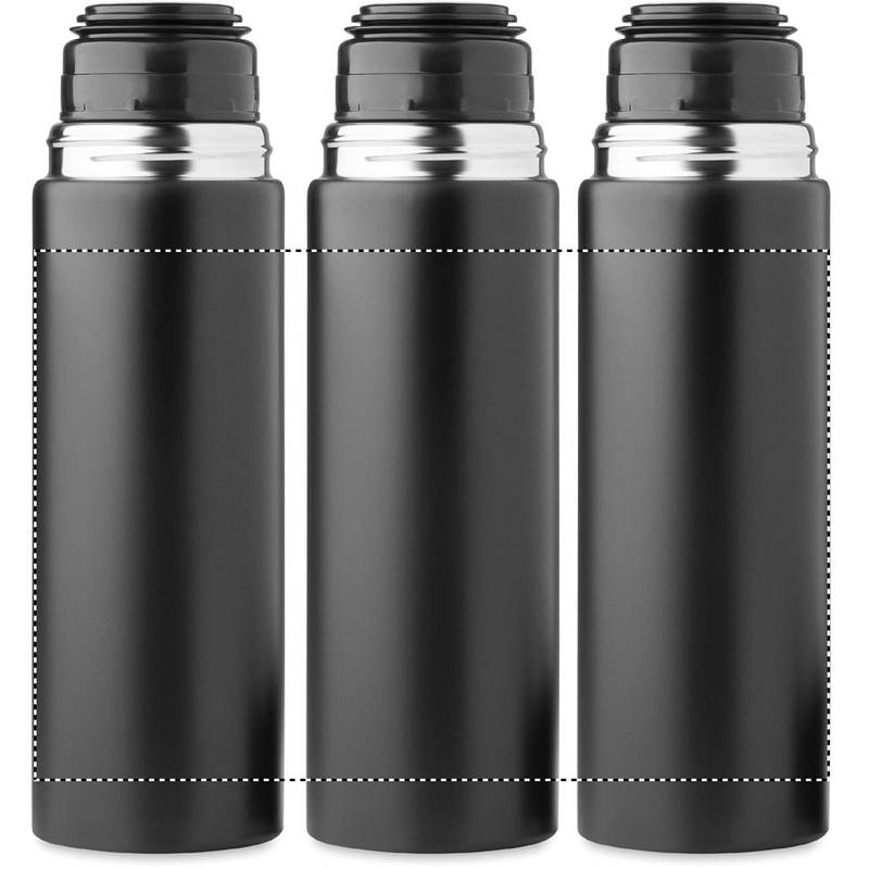 Láhev s dvojitou stěnou 420 ml, černá Láhev s dvojitou stěnou 420 ml, černá