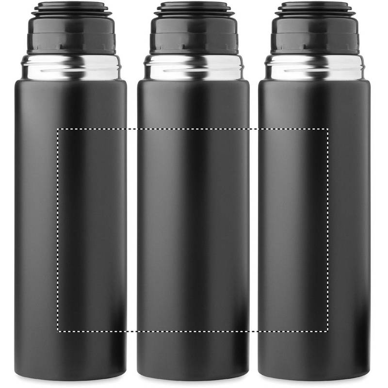 Láhev s dvojitou stěnou 420 ml, černá Láhev s dvojitou stěnou 420 ml, černá