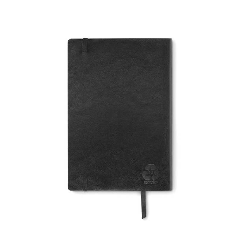 Recyklovaný zápisník A5, černá Recyklovaný zápisník A5, černá