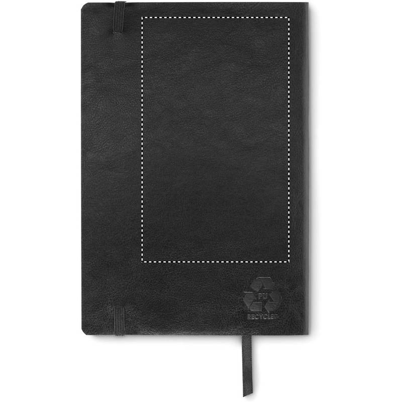 Recyklovaný zápisník A5, černá Recyklovaný zápisník A5, černá