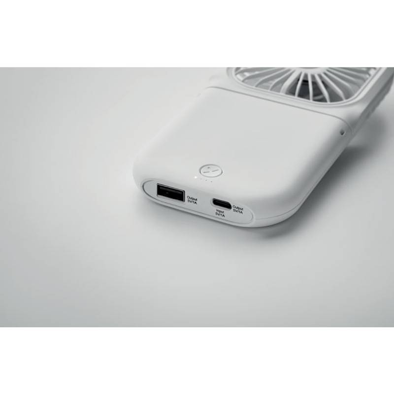 Skládací ventilátor, bílá Skládací ventilátor, bílá