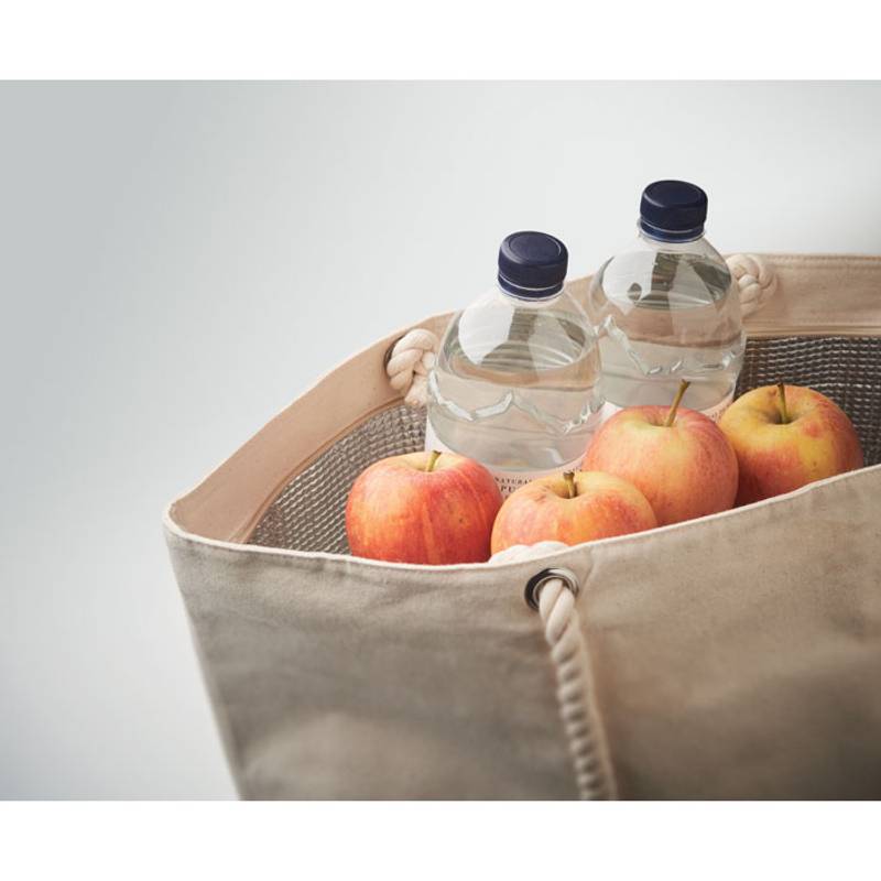 Bavlněná chladicí taška, hnědá beige Bavlněná chladicí taška, hnědá beige