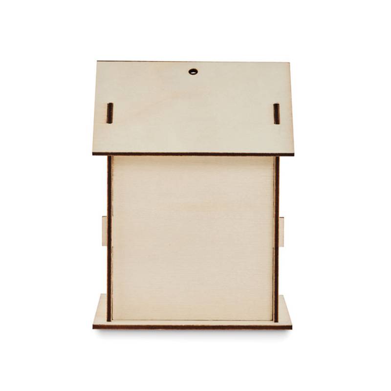 Skládací ptačí budka, hnědá wood Skládací ptačí budka, hnědá wood