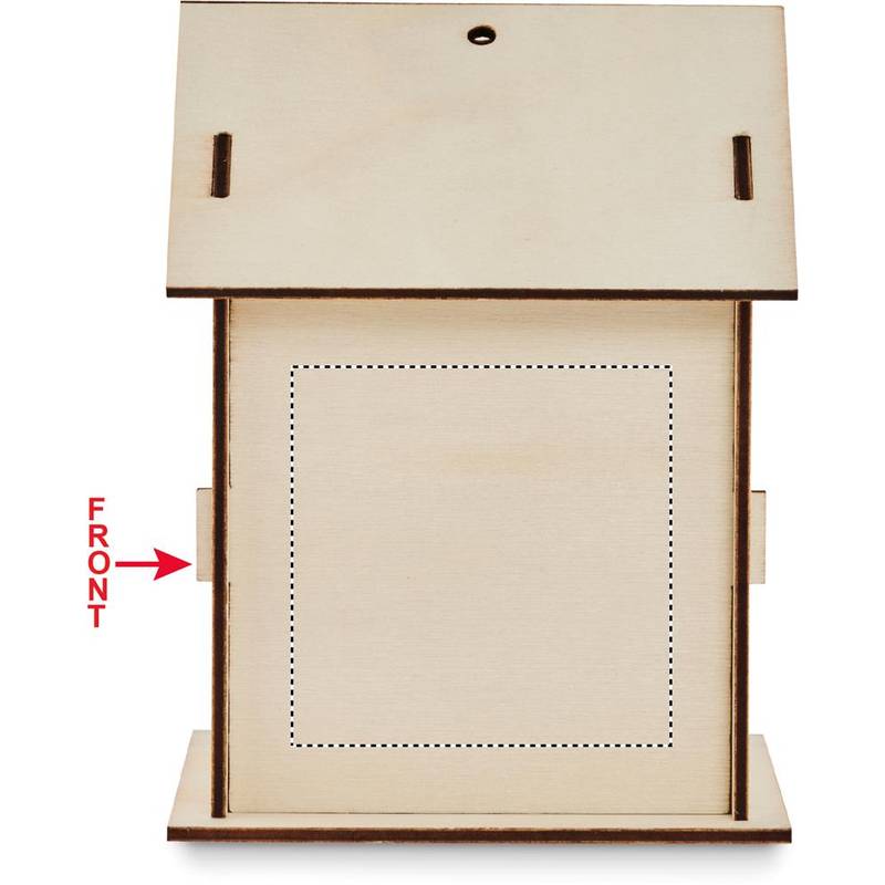 Skládací ptačí budka, hnědá wood Skládací ptačí budka, hnědá wood