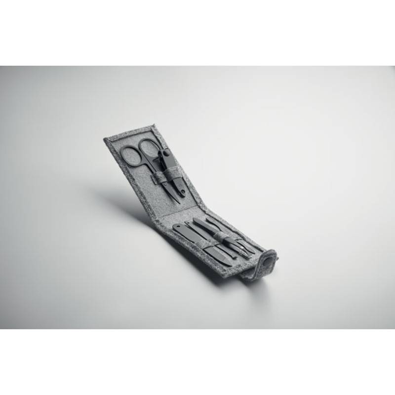 6dílná sada na manikúru, šedá 6dílná sada na manikúru, šedá