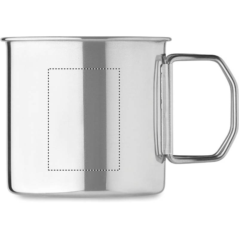 Hrnček z nerezovej ocele 330 ml, sivá strieborná Hrnček z nerezovej ocele 330 ml, sivá strieborná